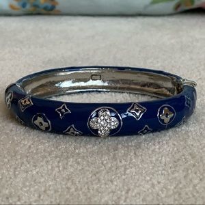 Navy Louis Vuitton-like bangle